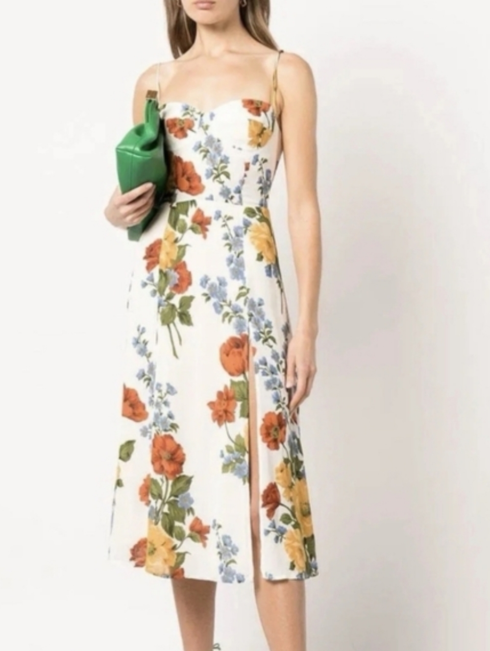 Reformation Juliette Floral-Print Midi Dress (US 10) - Picture 12 of 12